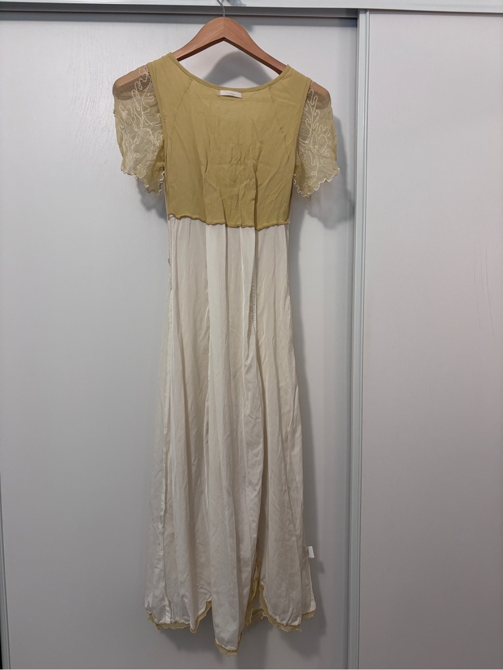 Nataya Edwardian Midi Dress Size S Flutter Sleeves Layers Babydoll Corset Floral - Picture 13 of 16